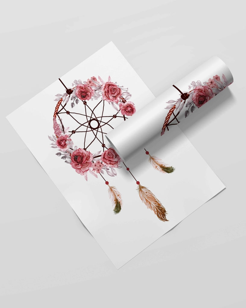 Be Your Own Dream Catcher - Portrait Art Frame For Wall Decor- Funkydecors Xs / Roll Posters Prints