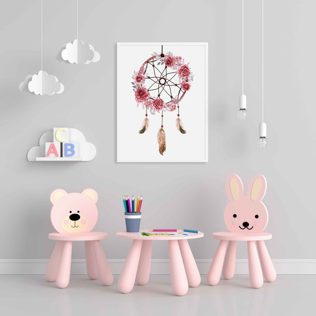 Be Your Own Dream Catcher - Portrait Art Frame For Wall Decor- Funkydecors Xs / White Posters Prints