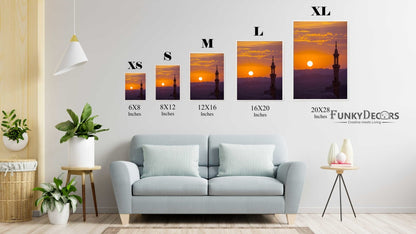 Beauty Of Sunset - Architectural Art Frame For Wall Decor- Funkydecors Posters Prints & Visual