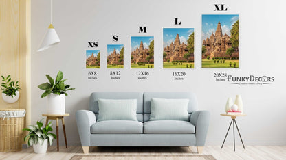 Beauty Of Temple - Architectural Art Frame For Wall Decor- Funkydecors Posters Prints & Visual
