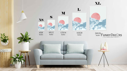 Beyond The Sky - Minimal Art Frame For Wall Decor- Funkydecors Posters Prints & Visual Artwork