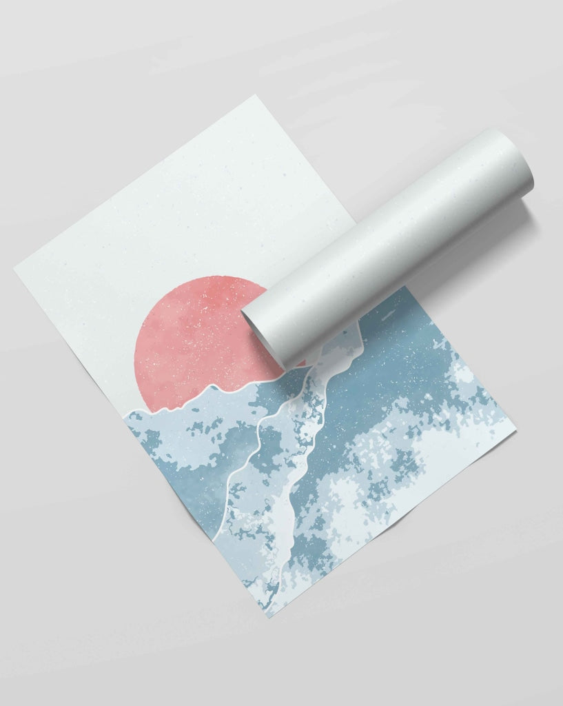 Beyond The Sky - Minimal Art Frame For Wall Decor- Funkydecors Xs / Roll Posters Prints & Visual
