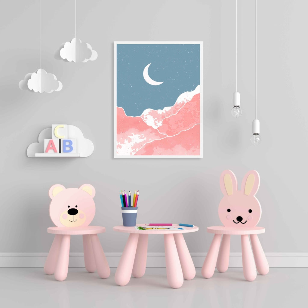 Beyond The Sky - Minimal Art Frame For Wall Decor- Funkydecors Xs / White Posters Prints & Visual