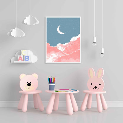 Beyond The Sky - Minimal Art Frame For Wall Decor- Funkydecors Xs / White Posters Prints & Visual