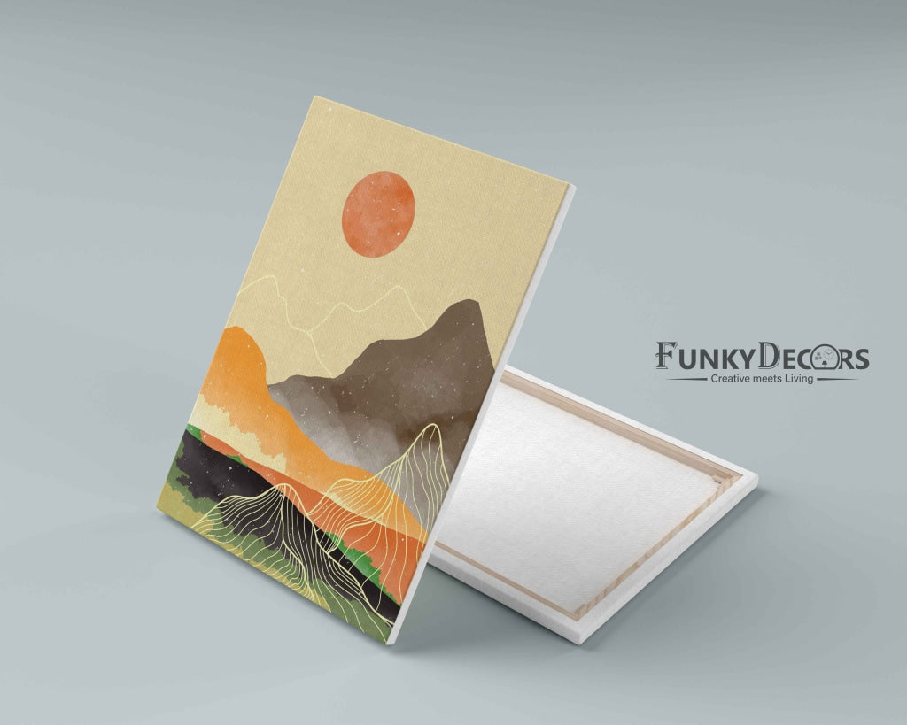 Beyond The Sunset - Abstract Art Frame For Wall Decor- Funkydecors Posters Prints & Visual Artwork