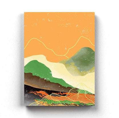 Beyond The Sunset - Abstract Art Frame For Wall Decor- Funkydecors Xs / Canvas Posters Prints &