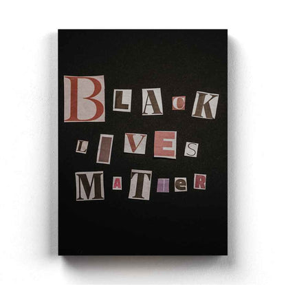 Black Lives Matter - Motivation Quotes Art Frame For Wall Decor- Funkydecors Xs / Canvas Posters