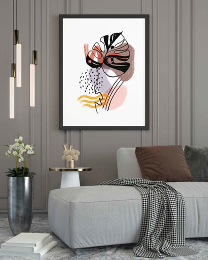 Blooming Dancer - Nature Art Frame For Wall Decor- Funkydecors Xs / Black Posters Prints & Visual