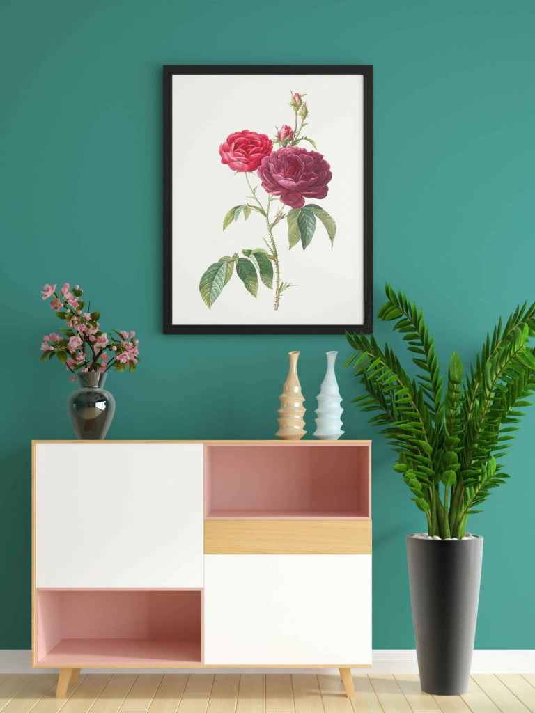 Blooming With Love - Nature Art Frame For Wall Decor- Funkydecors Xs / Black Posters Prints & Visual