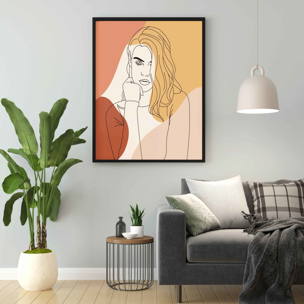 Blow Away The Haters Line Art Frame For Wall Decor- Funkydecors Xs / Black Posters Prints & Visual