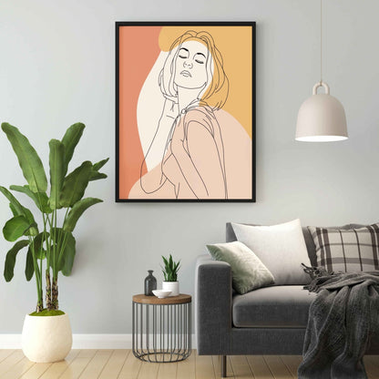 Blow Away The Haters Line Art Frame For Wall Decor- Funkydecors Xs / Black Posters Prints & Visual