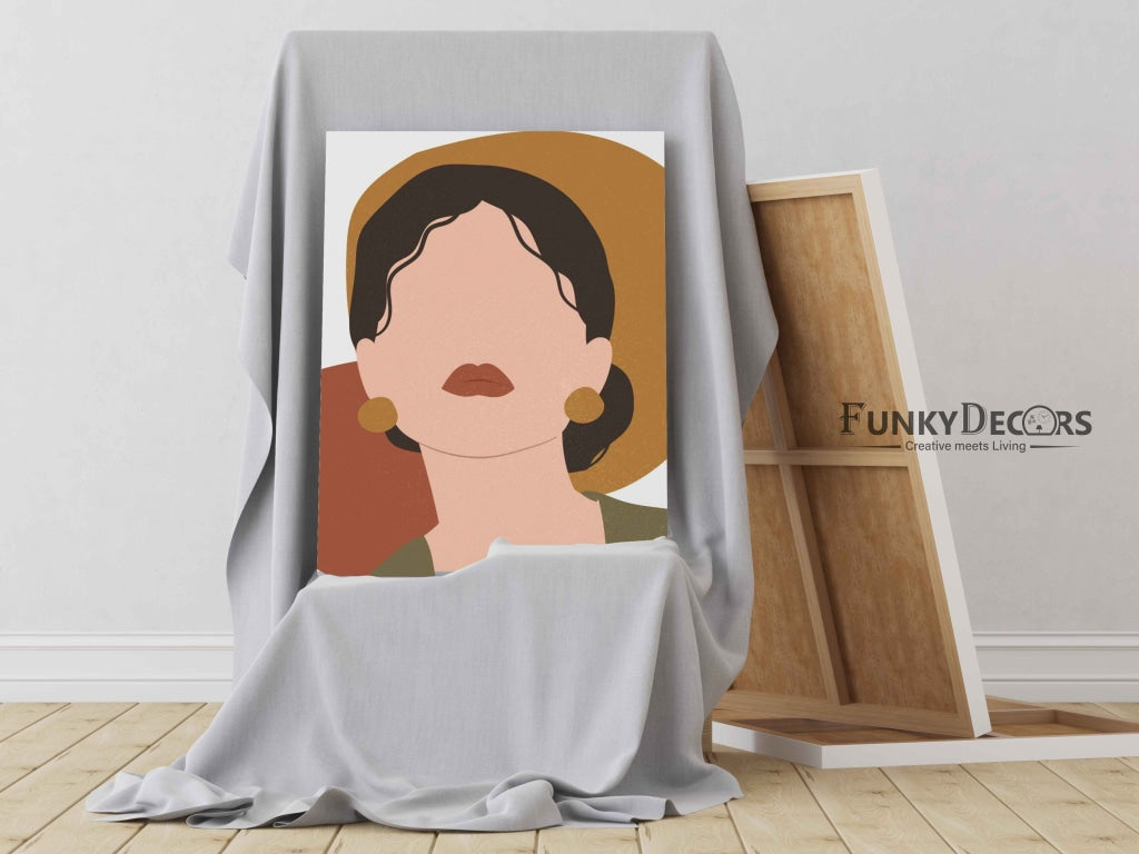 Boho Abstract Women Portrait Art Frame For Wall Decor- Funkydecors Posters Prints & Visual Artwork