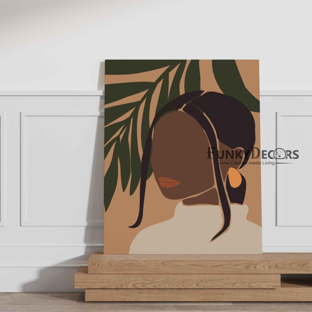 Boho Black Women Art Frame For Wall Decor- Funkydecors Posters Prints & Visual Artwork