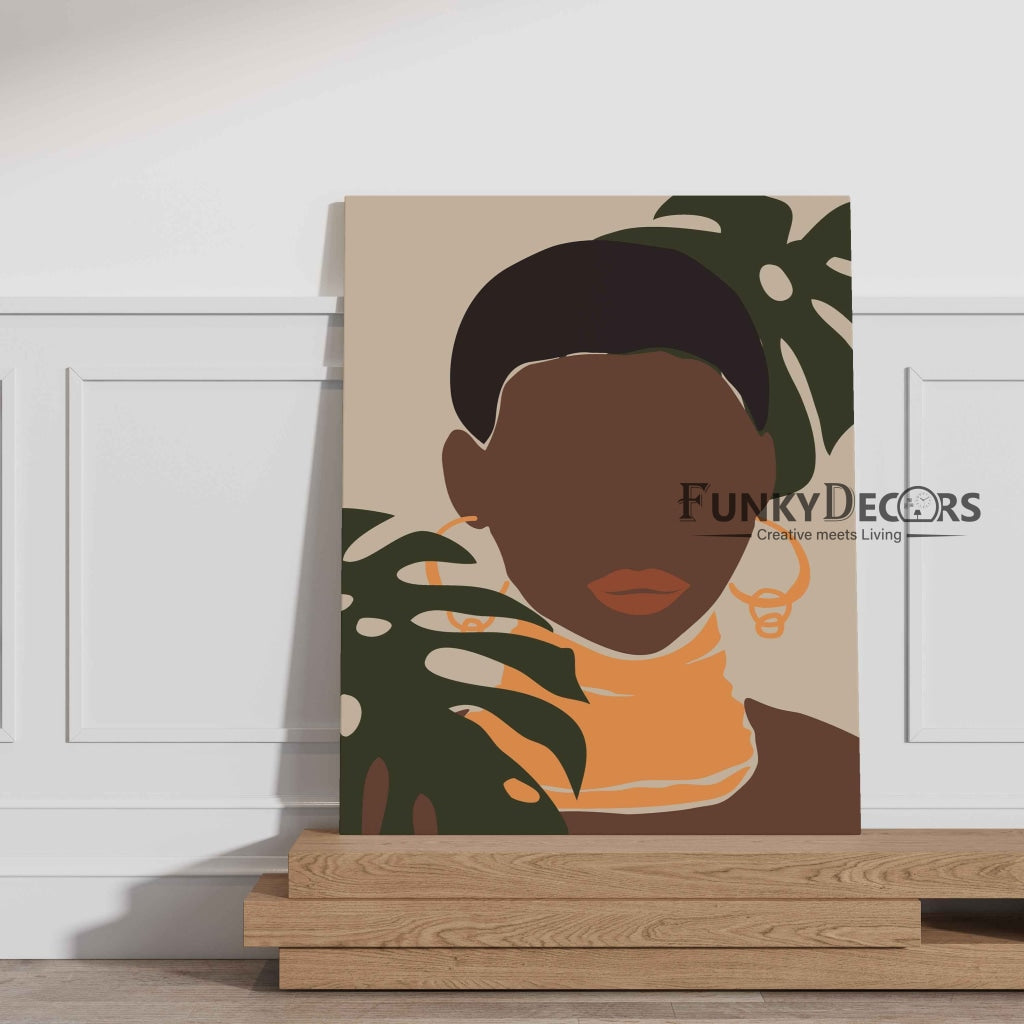 Boho Black Women Art Frame For Wall Decor- Funkydecors Posters Prints & Visual Artwork