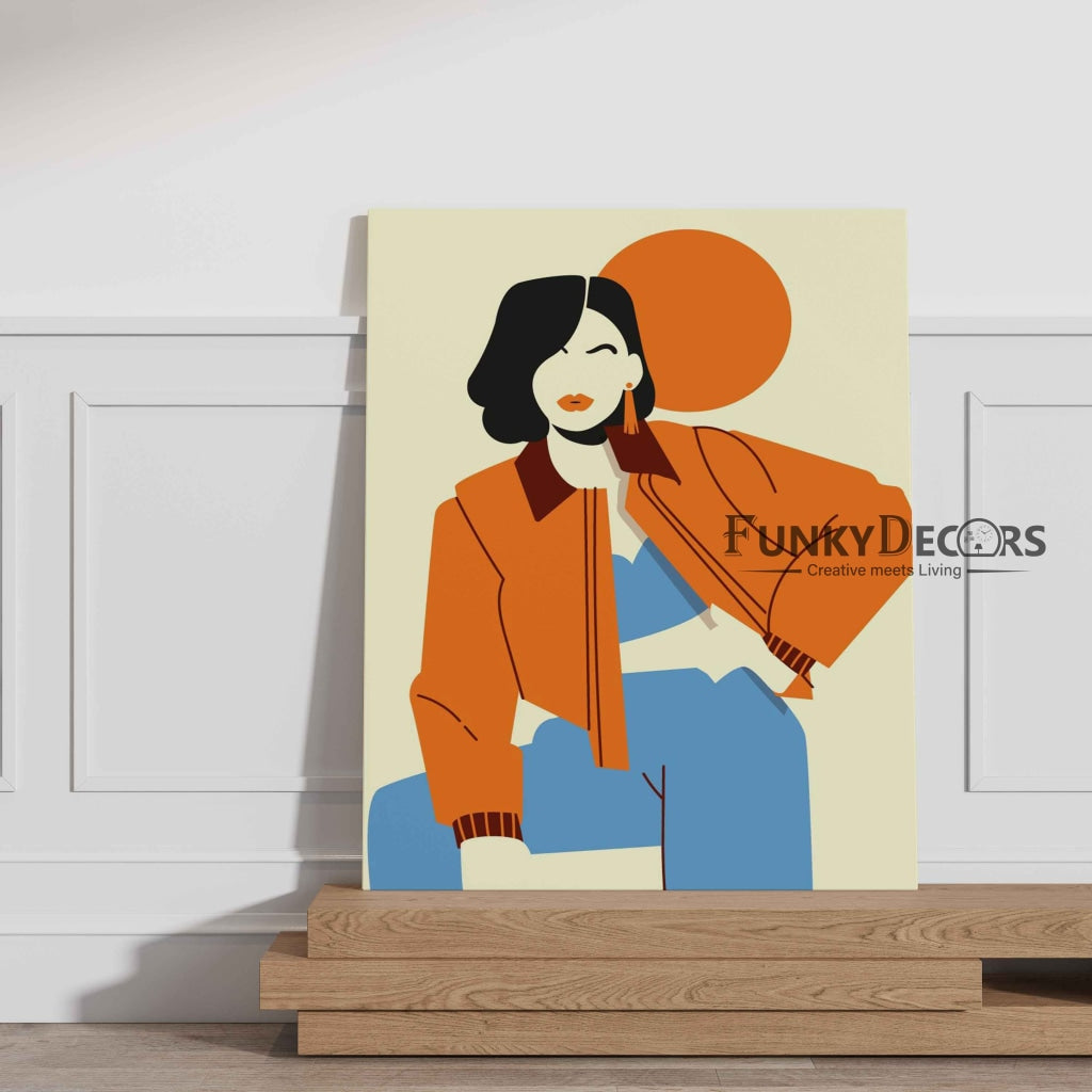 Bold Women Portrait Art Frame For Wall Decor- Funkydecors Posters Prints & Visual Artwork