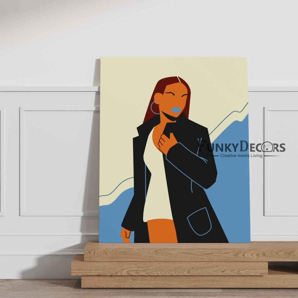 Bold Women Portrait Art Frame For Wall Decor- Funkydecors Posters Prints & Visual Artwork