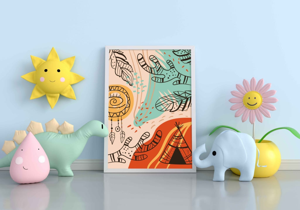 Catching My Dreams - Boho Art Frame For Wall Decor- Funkydecors Xs / White Posters Prints & Visual