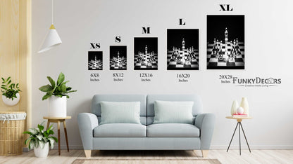Checkmate - Sports Art Frame For Wall Decor- Funkydecors Posters Prints & Visual Artwork