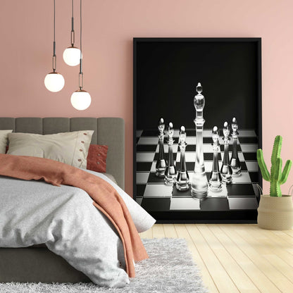 Checkmate - Sports Art Frame For Wall Decor- Funkydecors Xs / Black Posters Prints & Visual Artwork