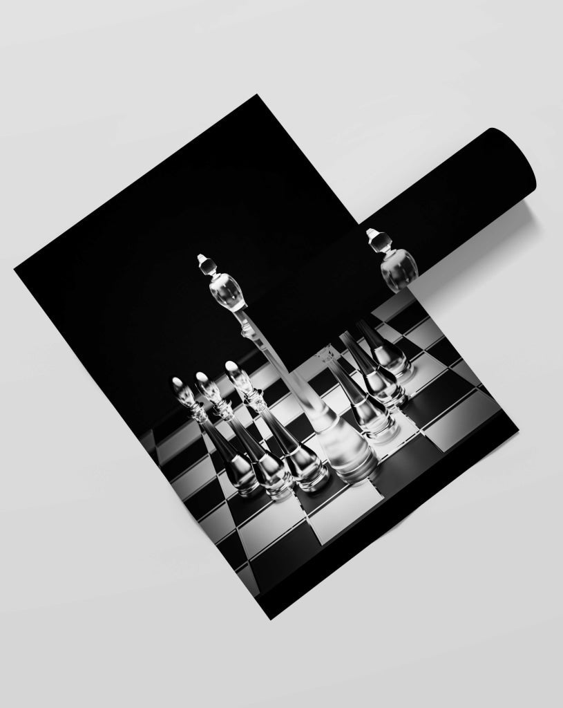 Checkmate - Sports Art Frame For Wall Decor- Funkydecors Xs / Roll Posters Prints & Visual Artwork