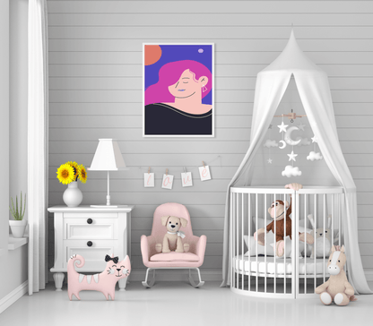 Chic Design Women Portrait Art Frame For Wall Decor- Funkydecors Xs / White Posters Prints & Visual