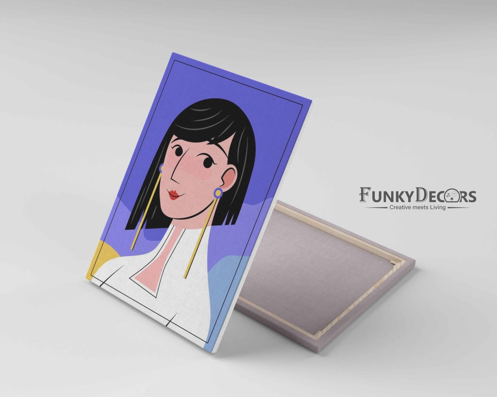 Classic Women Portrait Art Frame For Wall Decor- Funkydecors Posters Prints & Visual Artwork