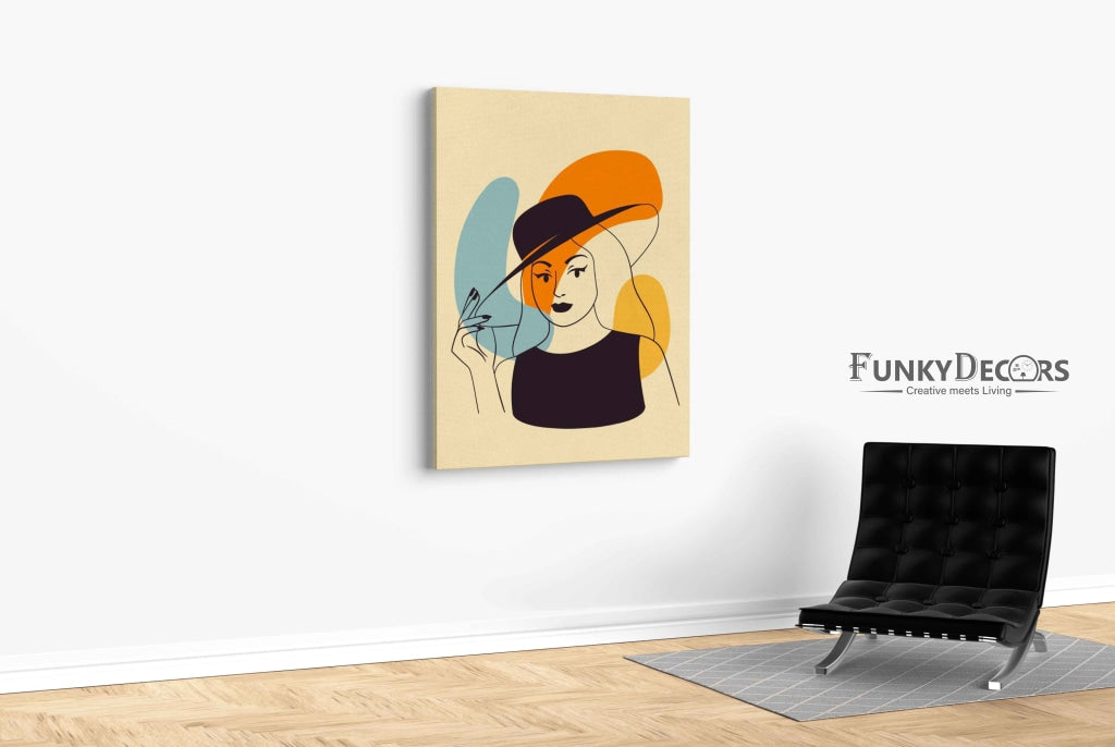 Classic Women Portrait Art Frame For Wall Decor- Funkydecors Posters Prints & Visual Artwork