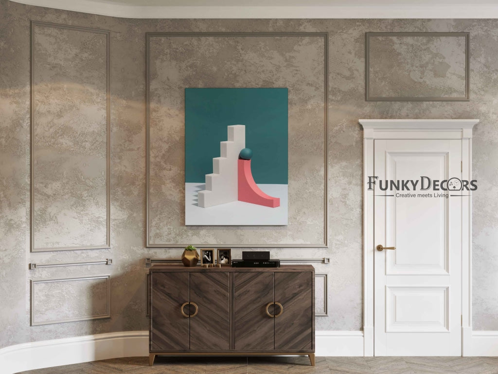 Classy 3D Geometric Art Frame For Wall Decor- Funkydecors Posters Prints & Visual Artwork