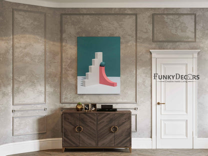 Classy 3D Geometric Art Frame For Wall Decor- Funkydecors Posters Prints & Visual Artwork