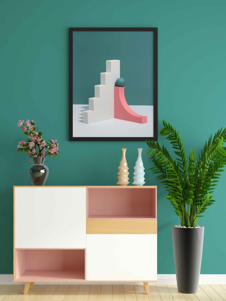 Classy 3D Geometric Art Frame For Wall Decor- Funkydecors Xs / Black Posters Prints & Visual Artwork