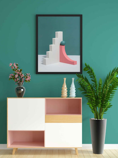 Classy 3D Geometric Art Frame For Wall Decor- Funkydecors Xs / Black Posters Prints & Visual Artwork