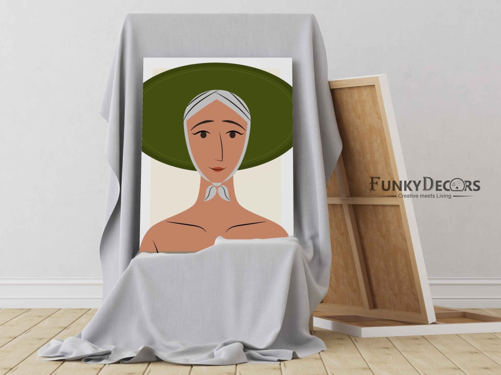 Classy Women Portrait Art Frame For Wall Decor- Funkydecors Posters Prints & Visual Artwork