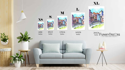 Colourful Construction - Travel Art Frame For Wall Decor- Funkydecors Posters Prints & Visual