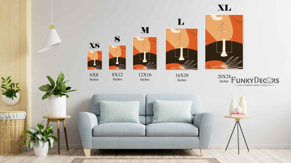 Creative Abstract Art Frame For Wall Decor- Funkydecors Posters Prints & Visual Artwork