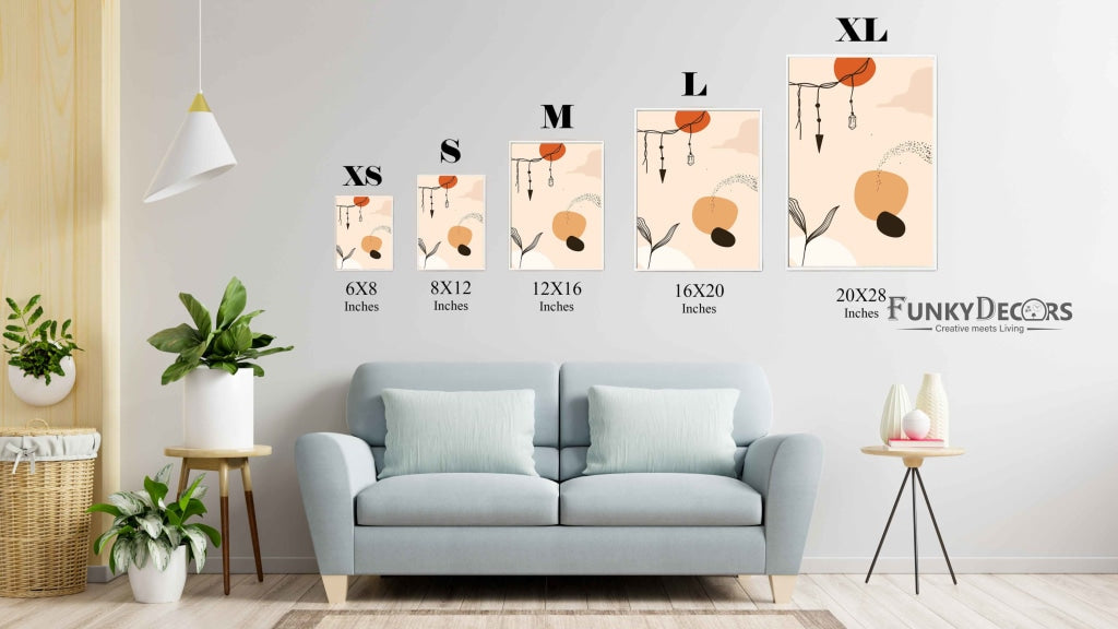 Creative Abstract Art Frame For Wall Decor- Funkydecors Posters Prints & Visual Artwork