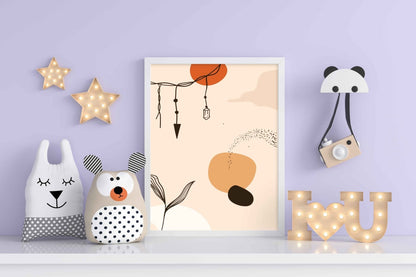 Creative Abstract Art Frame For Wall Decor- Funkydecors Xs / White Posters Prints & Visual Artwork