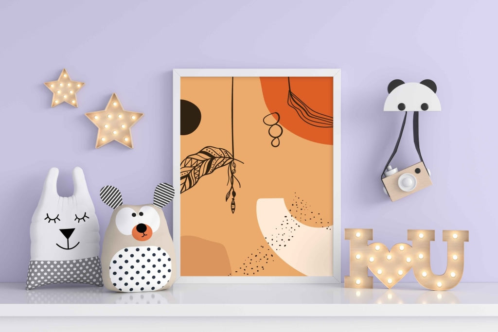 Creative Abstract Art Frame For Wall Decor- Funkydecors Xs / White Posters Prints & Visual Artwork