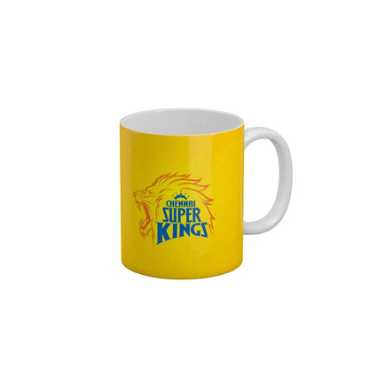CSK Logo Coffee Ceramic Mug 350 ML-FunkyDecors IPL Mugs FunkyDecors