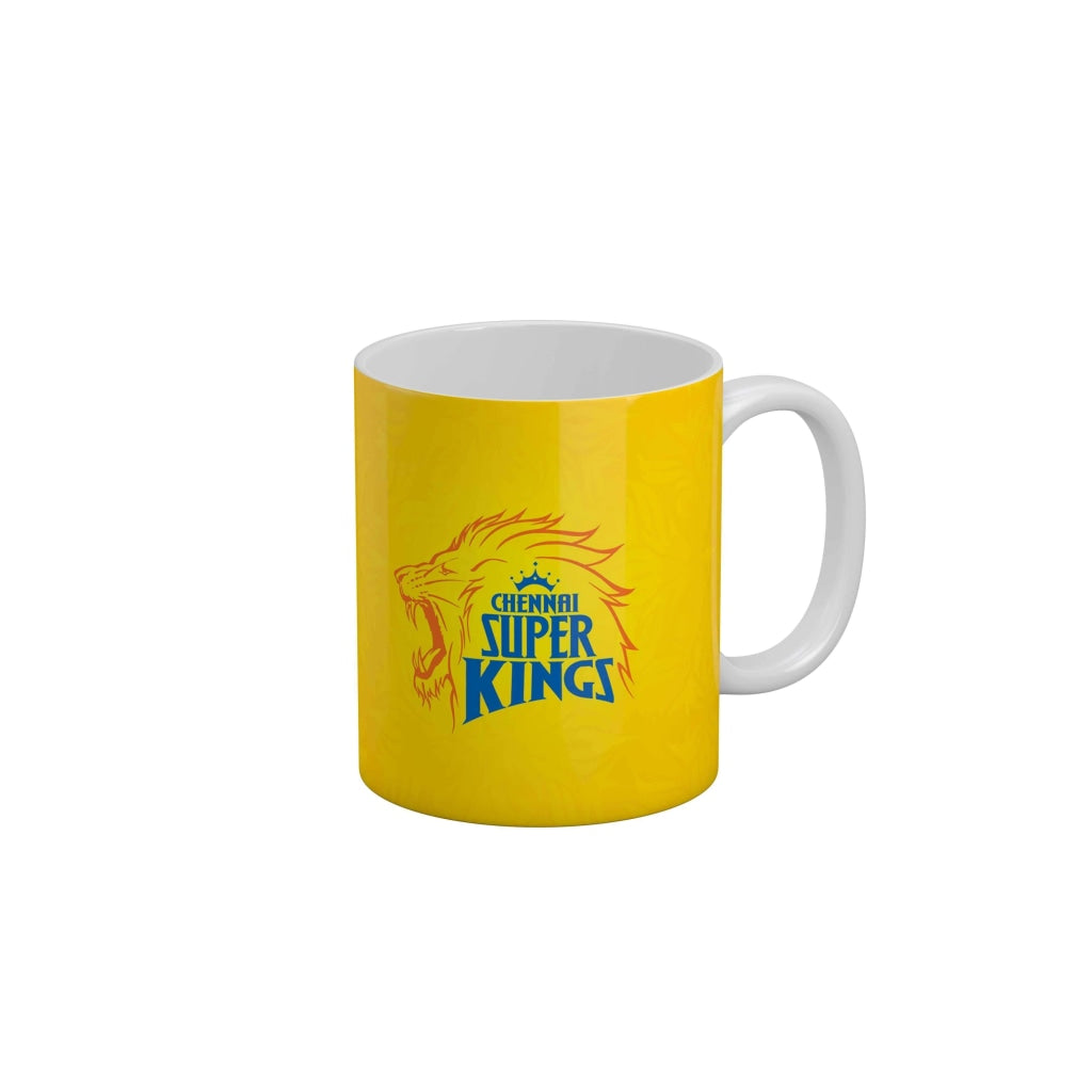 CSK Logo Coffee Ceramic Mug 350 ML-FunkyDecors IPL Mugs FunkyDecors