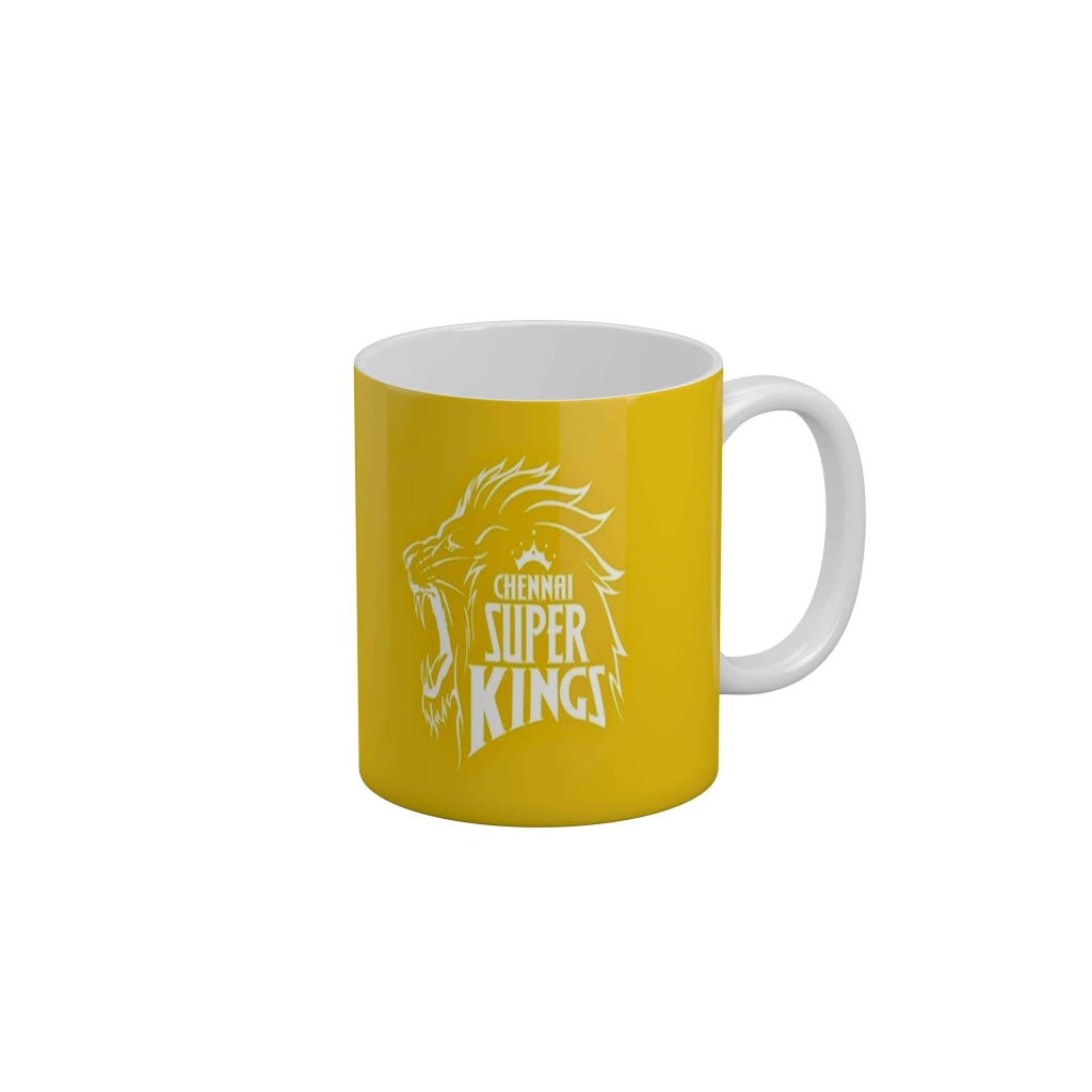 CSK Logo Coffee Ceramic Mug 350 ML-FunkyDecors IPL Mugs FunkyDecors