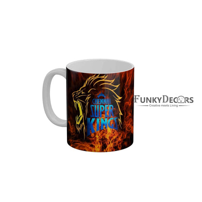 CSK Logo Coffee Ceramic Mug 350 ML-FunkyDecors IPL Mugs FunkyDecors