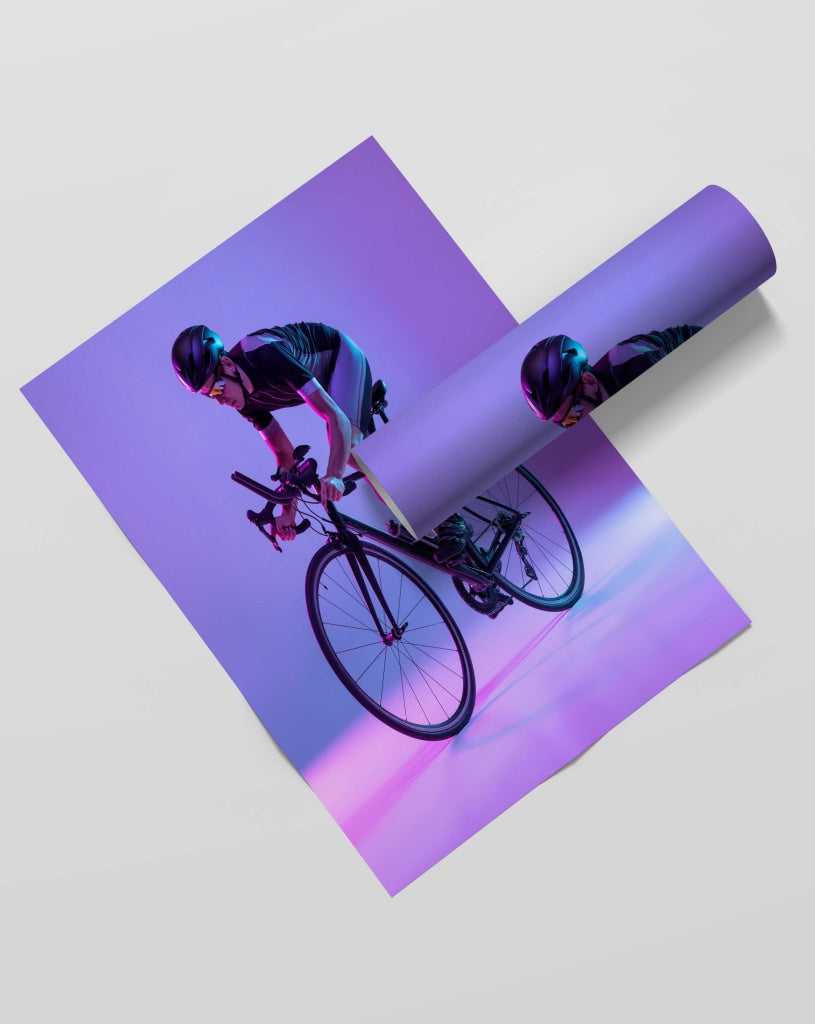 Cycling - Sports Art Frame For Wall Decor- Funkydecors Xs / Roll Posters Prints & Visual Artwork