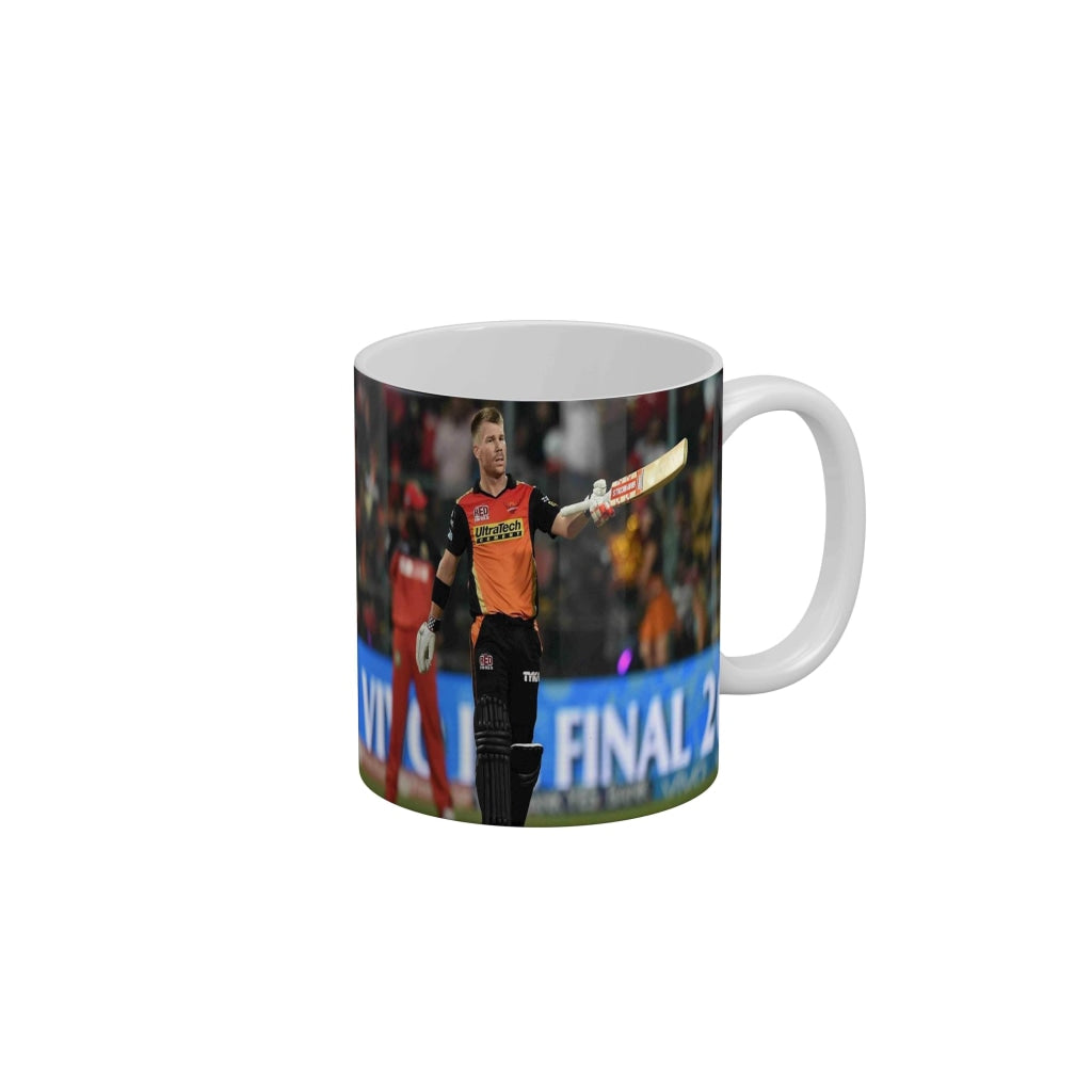 David Warner Sunrisers Hyderabad Coffee Ceramic Mug 350 ML-FunkyDecors IPL Mugs FunkyDecors