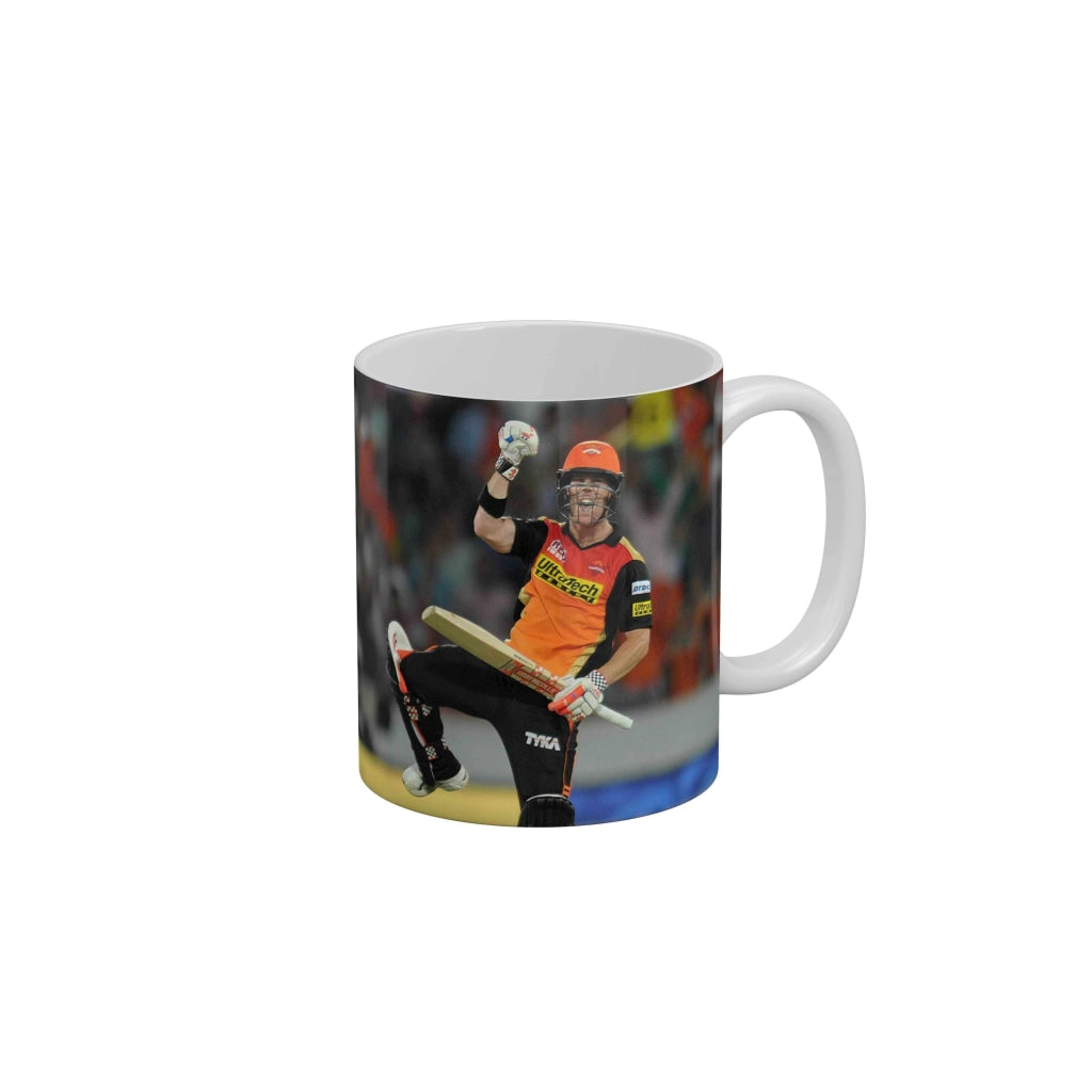 David Warner Sunrisers Hyderabad Coffee Ceramic Mug 350 ML-FunkyDecors IPL Mugs FunkyDecors