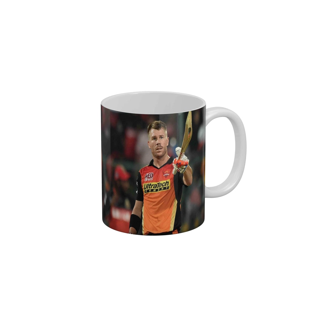 David Warner Sunrisers Hyderabad Coffee Ceramic Mug 350 ML-FunkyDecors IPL Mugs FunkyDecors