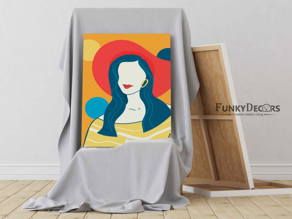 Deep Coloured Women Portrait Art Frame For Wall Decor- Funkydecors Posters Prints & Visual Artwork