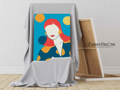 Deep Coloured Women Portrait Art Frame For Wall Decor- Funkydecors Posters Prints & Visual Artwork