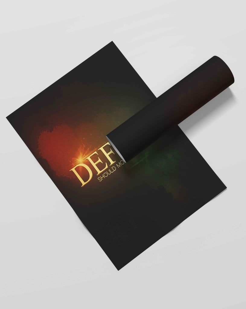 Defeat Should Motivate You - Motivational Quotes Art Frame For Wall Decor- Funkydecors Xs / Roll