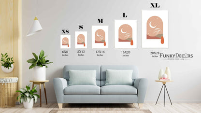 Delicate Abstract Art Frame For Wall Decor- Funkydecors Posters Prints & Visual Artwork