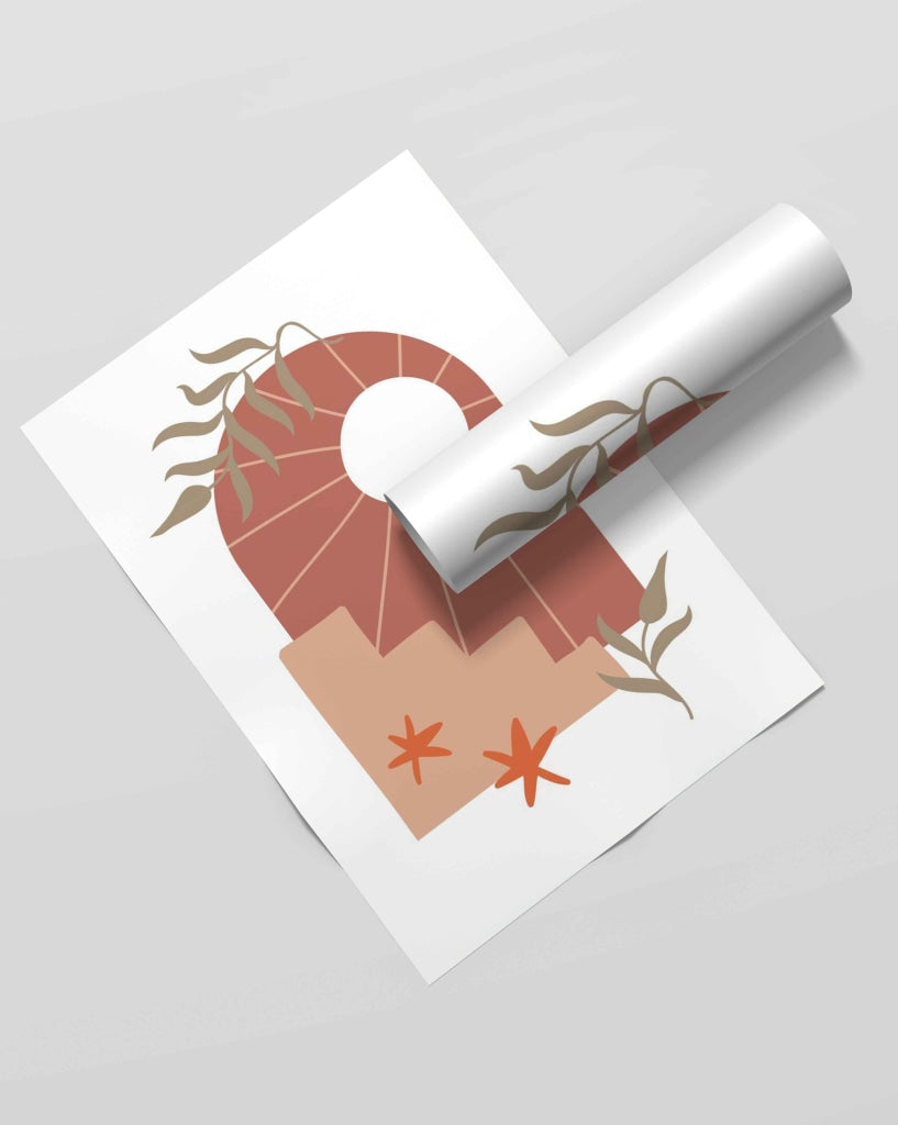 Delicate Abstract Art Frame For Wall Decor- Funkydecors Xs / Roll Posters Prints & Visual Artwork